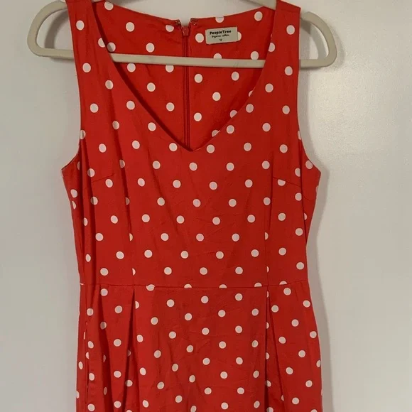 Host Pick ✨ People Tree Lora Coral Dress - Picture 2 of 5